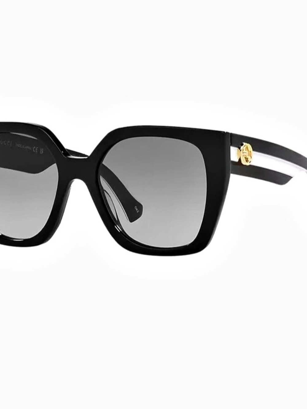 Gucci Interlocking G Square Sunglasses GG0799S Black Oversized Square Sunglasses